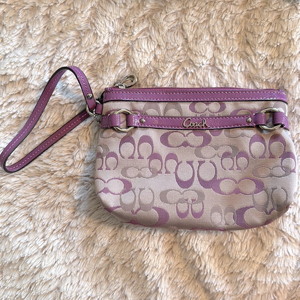 Coach Large Corner Zip Wristlet